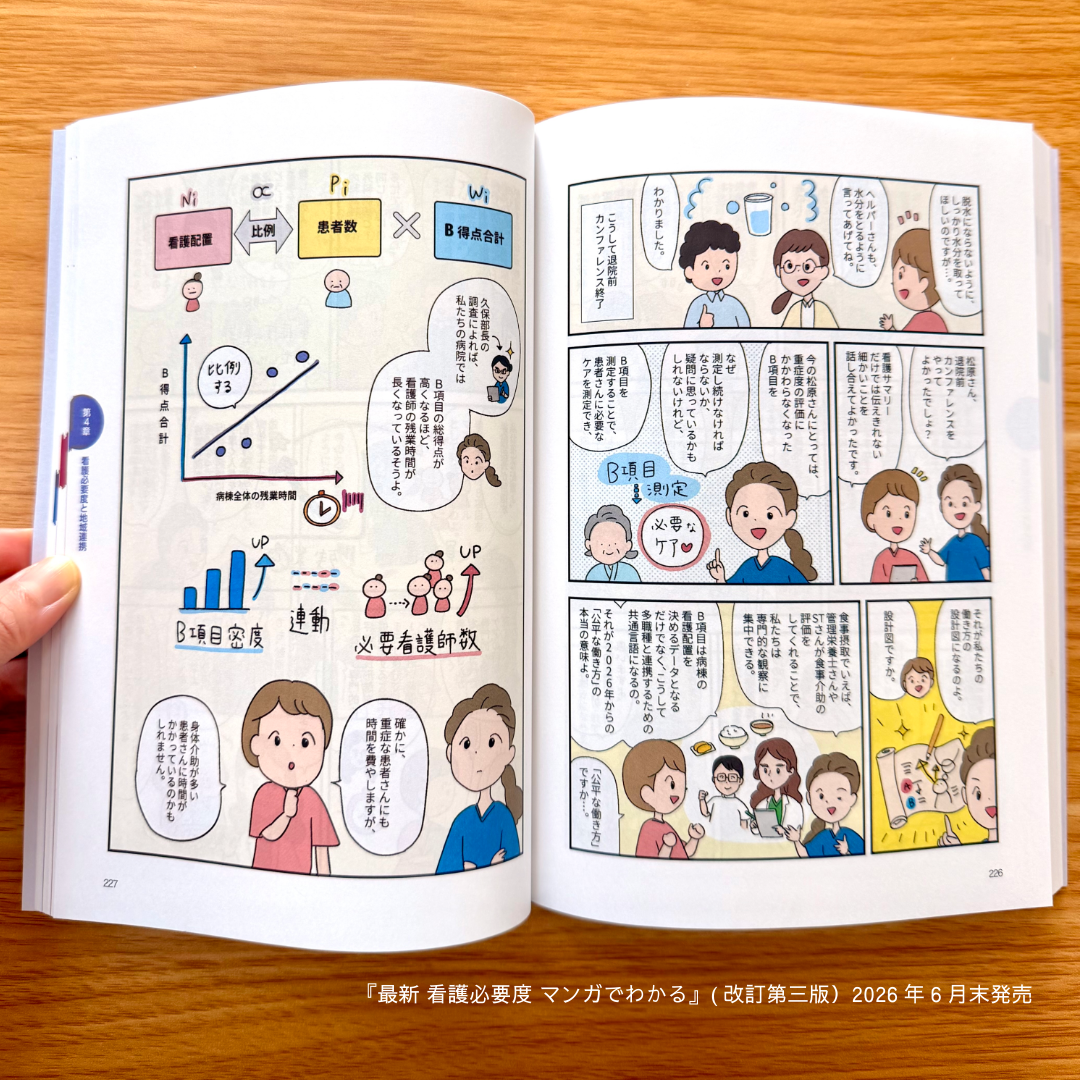 ヴェクソンインターナショナル株式会社様　『最新 看護必要度 マンガでわかる』（2026）漫画作画