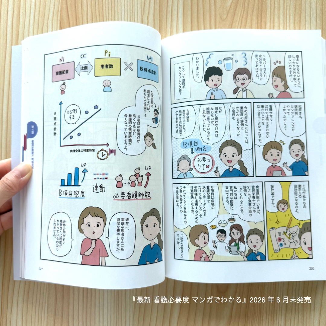 ヴェクソンインターナショナル株式会社様　『最新 看護必要度 マンガでわかる』（2026）漫画作画